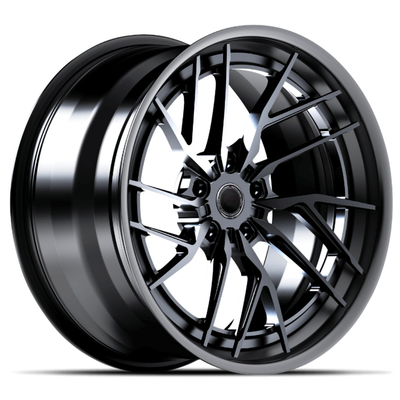 Stepped Edge 3 Piece Forged Wheels 6061-T6 For Ferrari Lamborghini