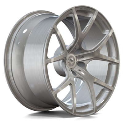 Low Volume Brushed Silver Monoblock Deep Concave Forged Wheels 6061-T6