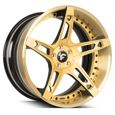 18 To 24 Inch Gold Face Forgiato Forged Wheels Affilato-ECL