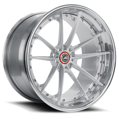 22 Inch 3PC Deep Dish Chrome Wheels Rims AL13 R30 R-SERIES