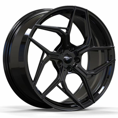 Ford Mustang GT Gloss Black Custom Forged Wheels