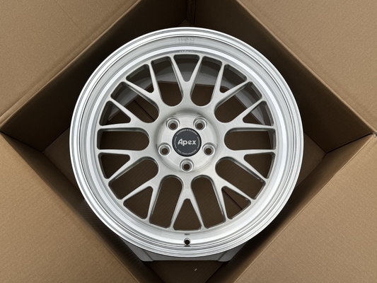 Apex ML-10RT Forged Wheels Machined Lip Brushed Clear