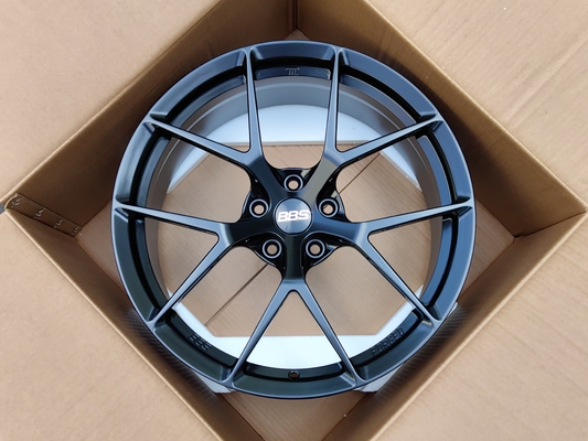 BBS Fi-R Satin Black Wheels 6061-T6 Aluminum Alloy Forged Wheels