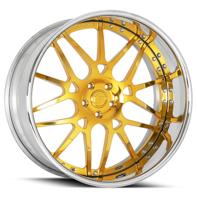 Forgiato Maglia Forgiato Forged Wheels Brushed Silver Chrome Lip JWL
