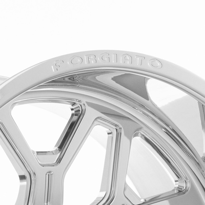 Forgiato Flusso-T Bright Silver Wheels 6061-T6 Lugs 4-8
