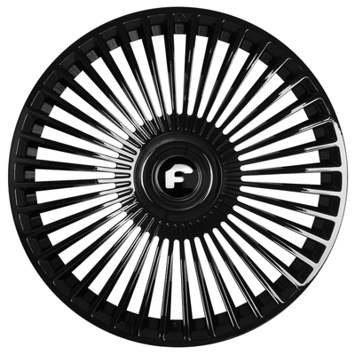 Gross Black Chrome Silver Trimestre Forgiato Forged Wheels For Rolls Royce Cullinan