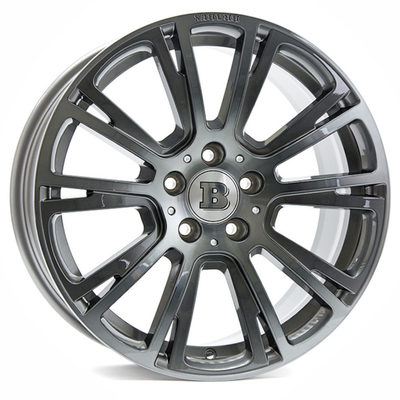 Hollow Carved Spokes Mercedes Forged Wheels R Liquid Titanium