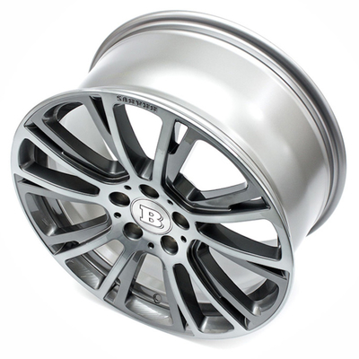 Hollow Carved Spokes Mercedes Forged Wheels R Liquid Titanium
