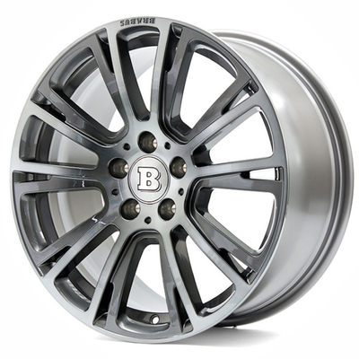 Hollow Carved Spokes Mercedes Forged Wheels R Liquid Titanium
