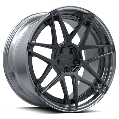 Staggered 2 Piece Forged Wheels UF/2-150 With 7 Hollow Spokes