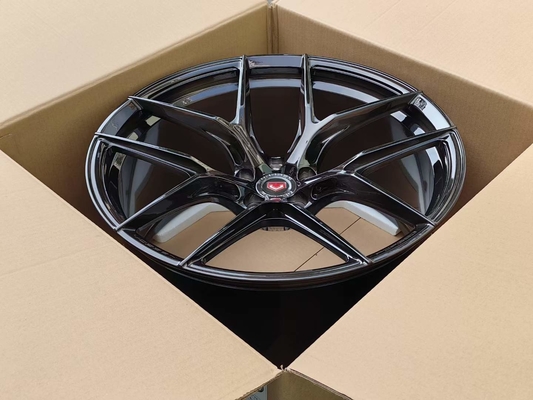 Vossen S21-01 Forged Wheels Brushed Black Face