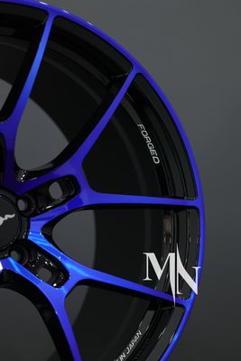 Volk Racing Rays G025 Blue Wheels Forged Wheels