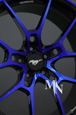 Volk Racing Rays G025 Blue Wheels Forged Wheels