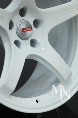Nismo Rays 57CR Forge Auto Wheels Infiniti Q50 370Z 350Z White rims