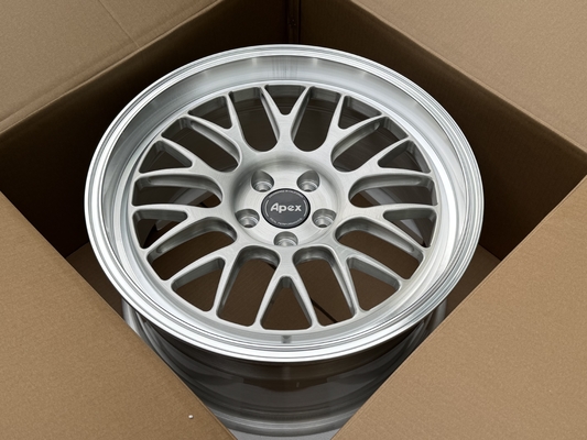 Apex ML-10RT Forged Wheels Machined Lip Brushed Clear