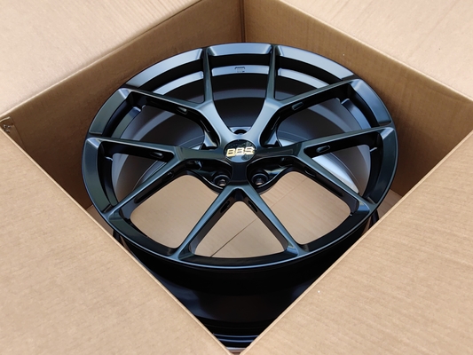 BBS Fi-R Satin Black Wheels 6061-T6 Aluminum Alloy Forged Wheels