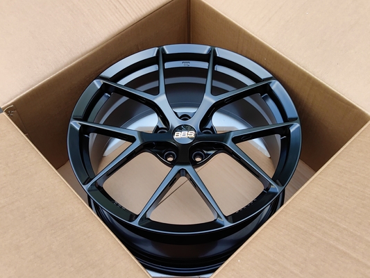 BBS Fi-R Satin Black Wheels 6061-T6 Aluminum Alloy Forged Wheels