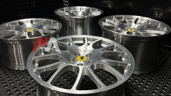 Ferrari F430 Forged Wheels Brushed Clear Finish Maining Forged RE-01