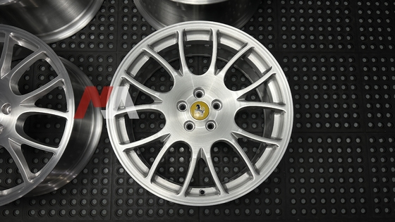 Ferrari F430 Forged Wheels Brushed Clear Finish Maining Forged RE-01