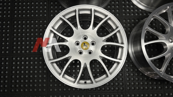 Ferrari F430 Forged Wheels Brushed Clear Finish Maining Forged RE-01