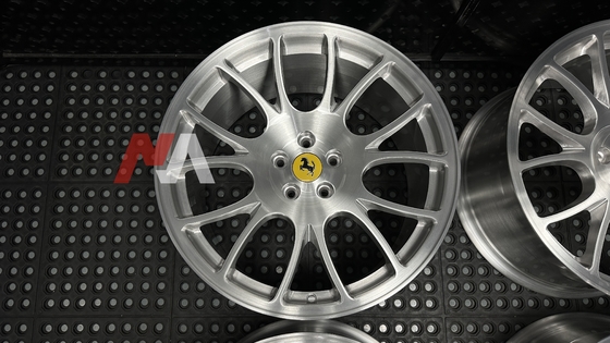 Ferrari F430 Forged Wheels Brushed Clear Finish Maining Forged RE-01