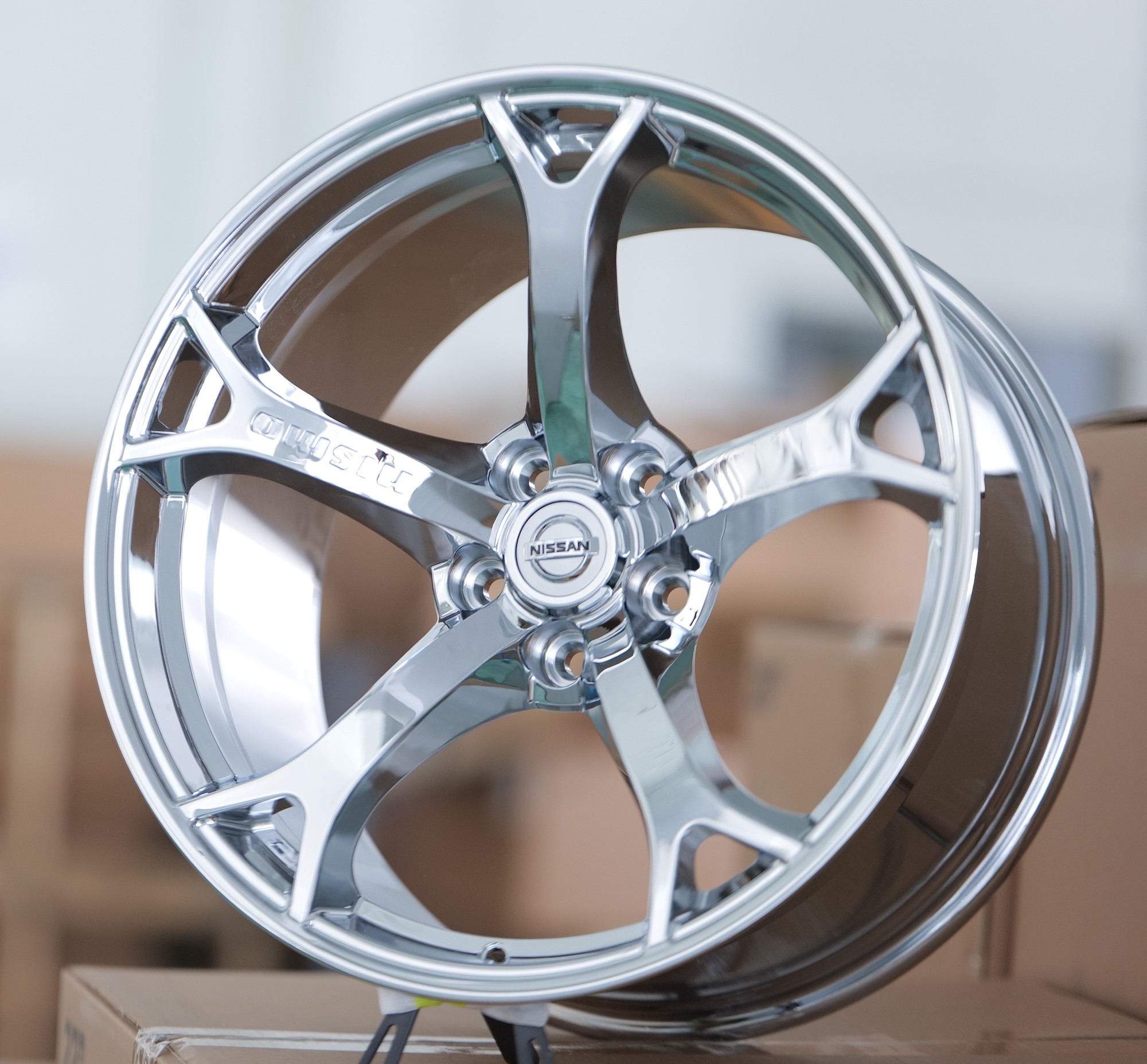 Nismo OEM Chrome Wheels Rim Nissan 370Z Infiniti Q50 Monoblock Forged ...